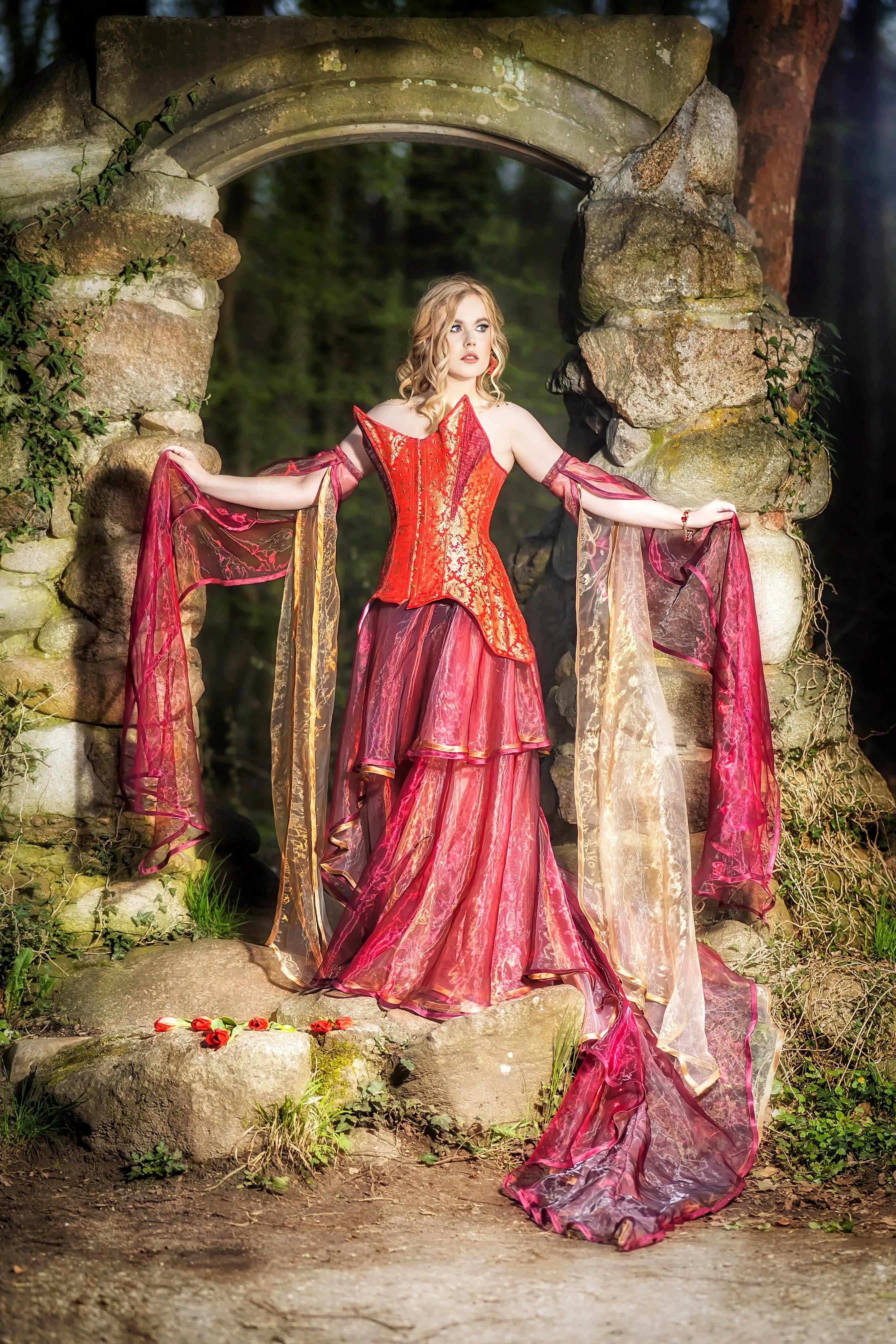 Phoenix skirt and sleeves