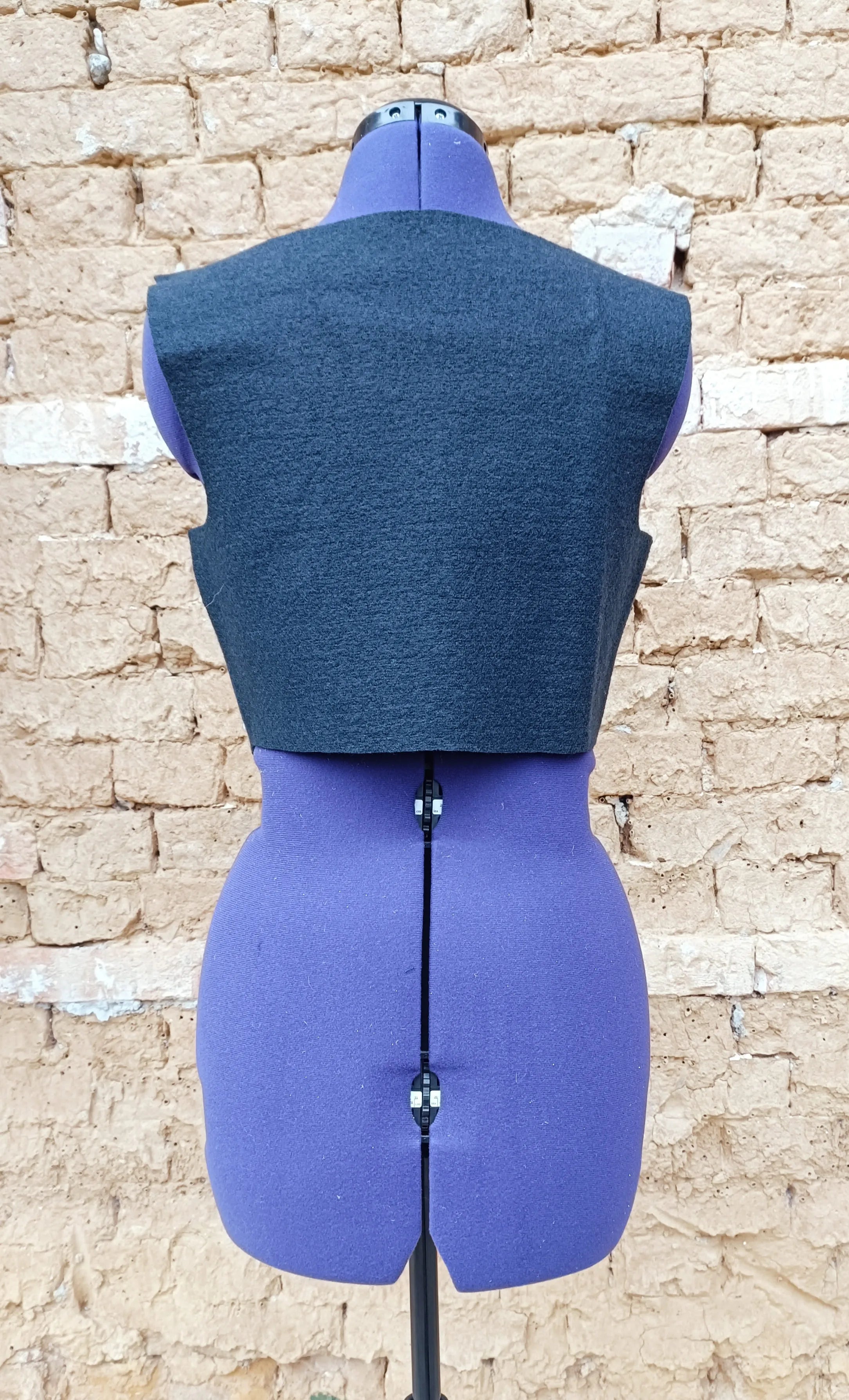 Luxury Hand-Beaded 3D White Lace Vest – 100% Wool Loden (Black or Brown) – Couture Waistcoat with Pearls & French Lace