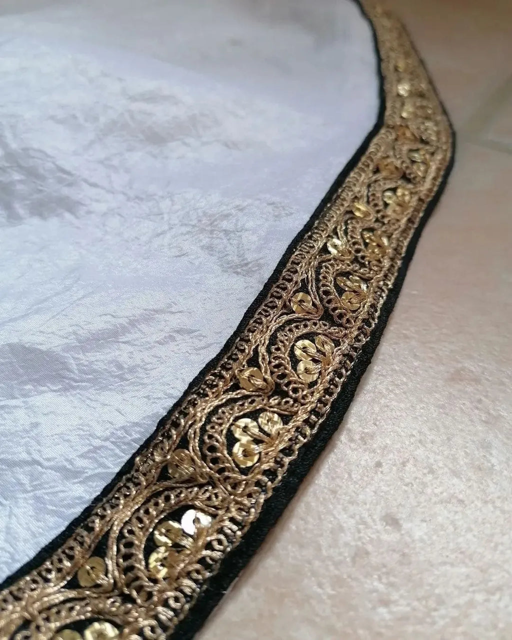 Louise - Edwardian-Inspired Black Lace & Taffeta Wedding Dress – Handmade Italian Couture Bridal Gown Size M (IT 42)